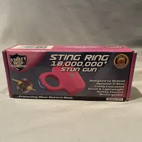 SWSRG18PK STREETWISE Street Wise Sting Ring Stun Gun Pink