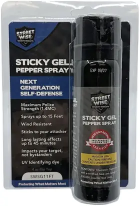 31037 STREETWISE PRODUCTS Gel Pepper Spray Maximum