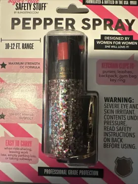 851580004632 SUPER-CUTE SAFETY STUFF Pepper Spray Key Chain