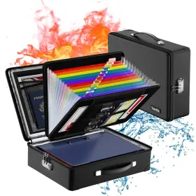 06.07.007 TAMFILE Fireproof Document Box Zipper Safe