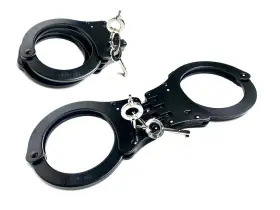 TQ-T30532 TOP QUEST Hinged Steel Handcuffs Keys