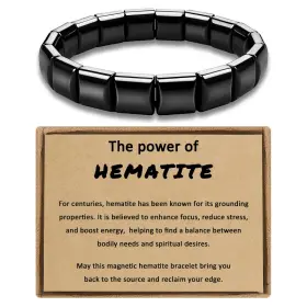 Trinckle B0g6dkd66s Hematite Bracelet For Women Men Easer Gifts Natural Hematites Stone Trinckle B0g6dkd66s Hematite Bracelet For Women Men Easer Gifts Natural Hematites Stone