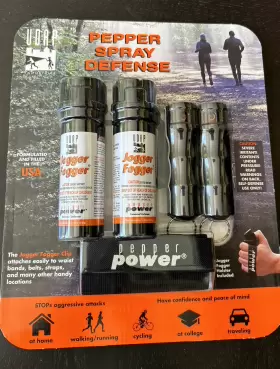 679354001355 UDAP Jogger Fogger Pepper Spray Defense Clip Kit