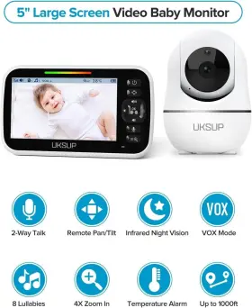 SM663 UKSUP Baby Monitor Camera Audio Video #2