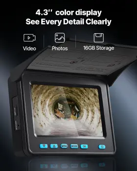 197988528098 VEVOR Sewer Camera Display Waterproo