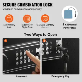 SN-1320CZ VEVOR Gun Safe Rifle Lock Digital Keypad Access #2
