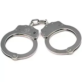 609132074110 VIPERTEK Double Lock Steel Police Handcuffs #3