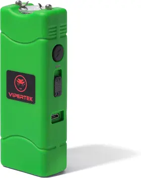 726084557710 VIPERTEK Micro Stun Gun Defense Rechargeable Led
