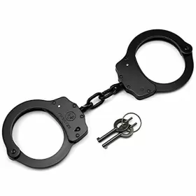 VTS-HC801-B VIPERTEK Fba Double Lock Steel Police Handcuffs