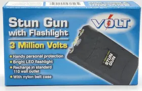 797053001459 VOLT Stun Gun Flashlight Million Rechargeable
