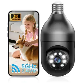 B0F83QB38C WARMFAM Light Bulb Security Camera Wireless Motion