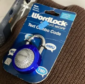 PL-095-AX WORKLOCK Wordlock Dial Combination Padlock Letter