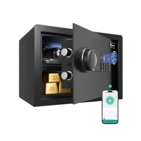 25FBW XDEER Smart Biometric Safe Fireproof Waterproof Ant