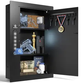 S009 XDEER Security Flat Wall Safes Hidden Biometric
