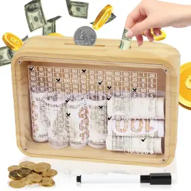Y006CQG YEAHBOF Box Piggy Bank Kids Challenge