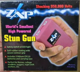 797053000124 ZAP Stun Gun Smallest High Safety Switch Led