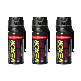 Zarc B086ph69rq Vexor Pepper Spray With Belt Clip For Self Defense - 3 Pack Maximum Police