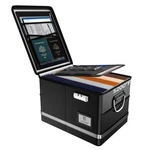 Zoopip Fireproof Document Box,5200 F File Organizer Box With Lock,foldable Fi.... Fixed Price $51.46.