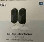 Arlo Essential Indoor 2nd Gen Security Camera 2k White 2 Pack Vmc3260-100nas. Fixed Price $45.00.