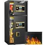 Kavey 6.5 Cub Luxury Safe Box With Dual Alarm System And Fireproof Bag. Fixed Price $185.99.