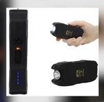 Police Defense Stun Gun Rechargeable Led Flashlight Safety Switch Battery Meter. Fixed Price $27.65.