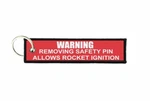 Aviation Keychain Motorcycle Car Warning Removing Safety Pin Rocket R3. Fixed Price $6.37.