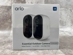 Arlo Essential Security Camera 2k Outdoor-indoor 2nd Gen 2 Pack. Fixed Price $79.99.