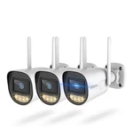 Ohwoai 2.4ghz & 5ghz Wifi Wireless Outdoor Security Camera W Night Vision-3 Pack. Fixed Price $51.99.