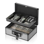 Lockbako Locking Cash Box With Money Tray And Key, Secure Safe For Cas. Fixed Price $78.66.