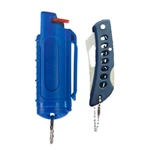 Police Magnum Pepper Spray .50oz Blue Molded Keychain Pocket Knife Self Defense. Fixed Price $9.95.