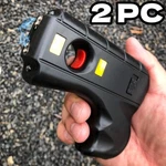 2pc Striker 10 Mv Rechargeable Pistol Grip Stun Gun W/ Led Light & Safety Pin. Fixed Price $33.20.