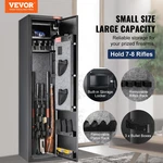 5 Rifle Gun Safe Digital Keypad Lock Cabinet W/ Storage Locker Shelf. Fixed Price $485.99.