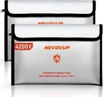 Fireproof Money Bag 4200 F - Heat Insulated, 9.8 X 6.5" Small Document. Fixed Price $22.49.