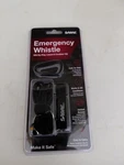 Sabre Emergency Safety Whistle With Key Ring And Detachable Lanyard. Fixed Price $10.00.