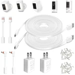 Ayiifei 20ft Weatherproof Power Cord & Adapter 2 Pack - For Ring 20 Ft, White. Fixed Price $40.49.