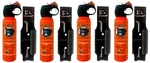 Lot Of 4 Udap Pepper Power Bear Spray W/ Holster 12vhp. Fixed Price $119.96.