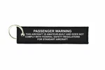 Keychain Key Ring Biker Tag Passenger Warning Aircraft Safety. Fixed Price $8.84.