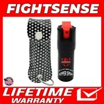 Fightsense Pepper Spray Maximum Strength Leather Case Self Defense Black B. Fixed Price $6.99.