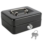 Xydled Locking Steel Mini Cash Box With Removable Coin Tray And Small, Black. Fixed Price $18.29.