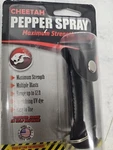 Cheetah Pepper Spray Maximum Strength W/leather Case Self Defense Security Black. Fixed Price $8.59.