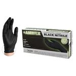 Ammex Black Nitrile Pf Exam Gloves, Large. Fixed Price $11.49.