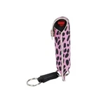 Pepper Shot 1/2oz Spray In Quick-release Keychain Holster, Cheetah Pink. Fixed Price $11.99.
