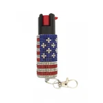 Us Flag Usa Personal Self Defense Oc 18% Pepper Spray 1/2 Oz Jeweled Bling. Fixed Price $7.99.