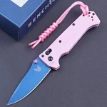 Pink Girls Woman Pointed Tip Dive Knife Safety Axis Lock Compact Pocket Knives. Fixed Price $28.65.