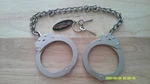 Model 703 Leg Iron Handcuffs Police Chain Link - Nickel. Fixed Price $78.00.