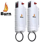 2 Pc Burn Pepper Spray 1/2oz White Keychain Safety Lock Self Defense Protection. Fixed Price $12.40.