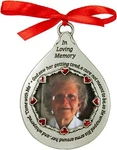 In Loving Memory Photo Frame Ornament For Women Teardrop Silver New Christmas. Fixed Price $19.99.