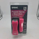 Sabre Pink Pepper Spray + Stun Gun W/ Built-in Flashlight Self Defense Set New. Fixed Price $24.95.