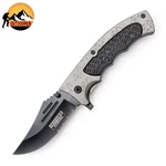 Defender-xtreme 8.25" Gray & Black Abs Handle 3cr13 Steel Liner Lock. Fixed Price $15.10.