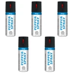 5 Pack 2oz Inert Water-based Defensive Pepper Spray Stream. Fixed Price $24.95.